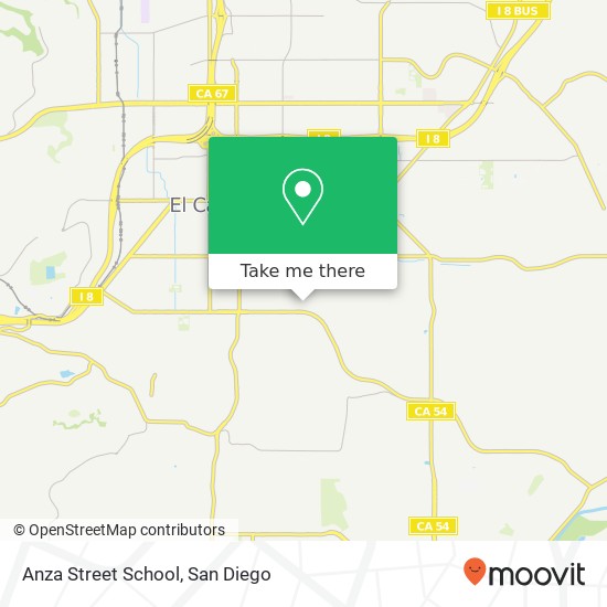 Anza Street School map