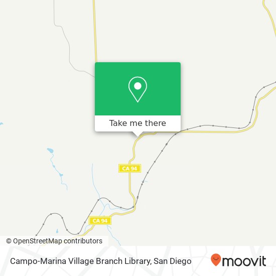 Campo-Marina Village Branch Library map