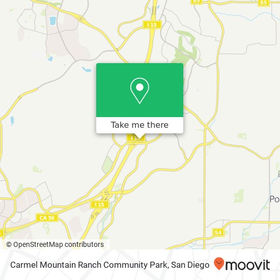 Carmel Mountain Ranch Community Park map