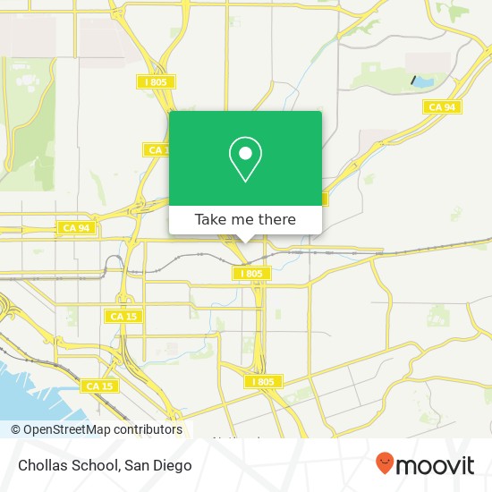 Chollas School map