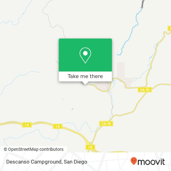 Mapa de Descanso Campground