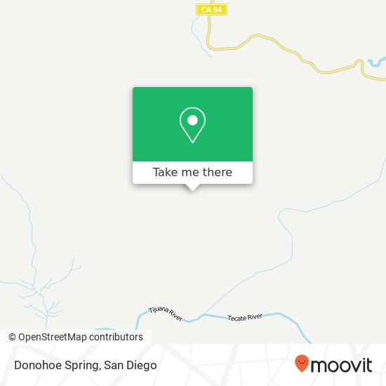 Mapa de Donohoe Spring