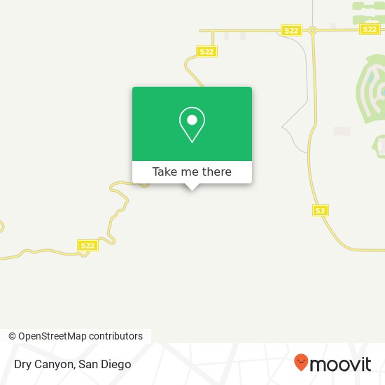 Dry Canyon map