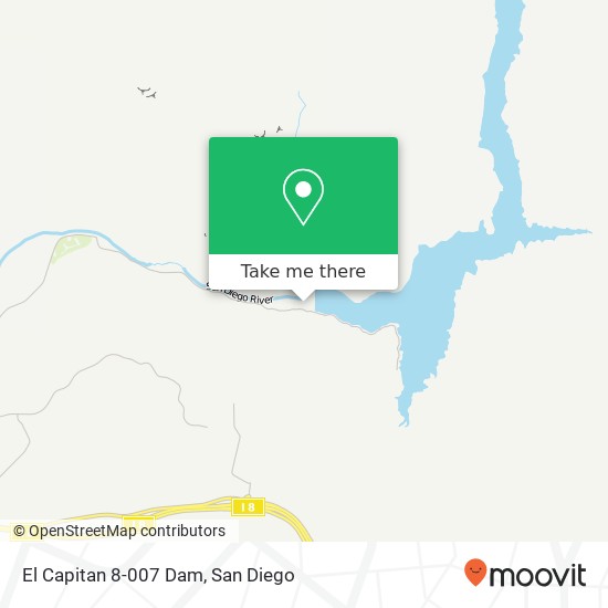 El Capitan 8-007 Dam map