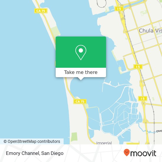 Mapa de Emory Channel