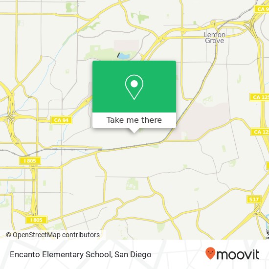 Encanto Elementary School map