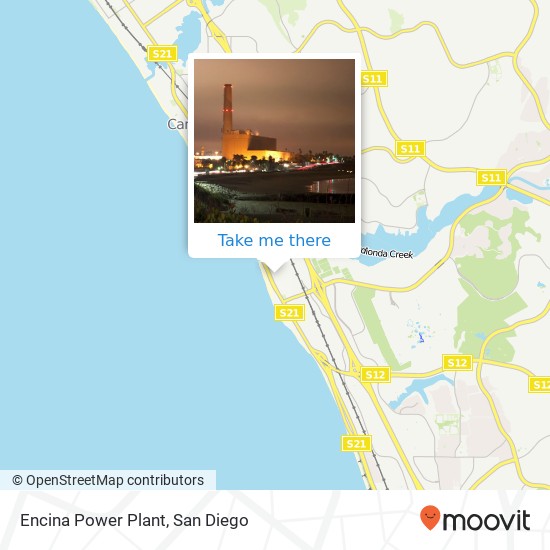 Encina Power Plant map