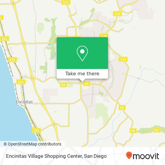 Encinitas Village Shopping Center map