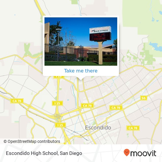 Mapa de Escondido High School