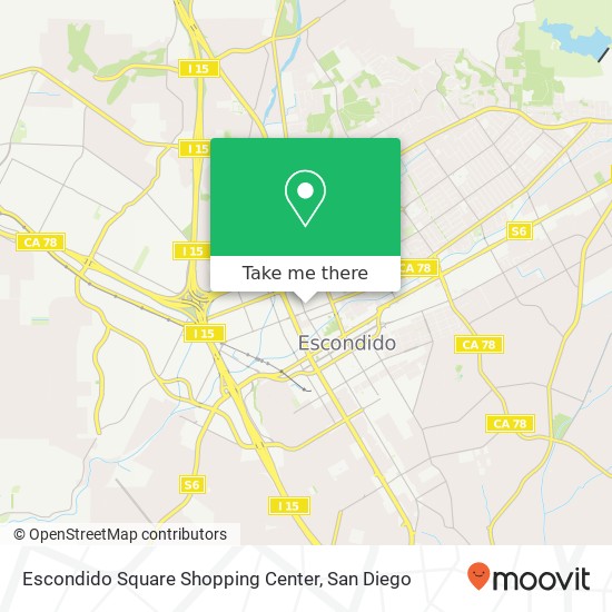 Escondido Square Shopping Center map
