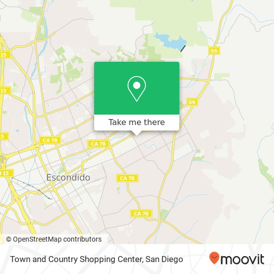 Town and Country Shopping Center map