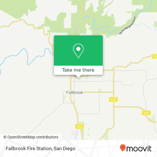 Mapa de Fallbrook Fire Station