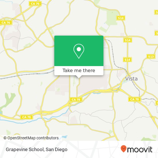 Mapa de Grapevine School