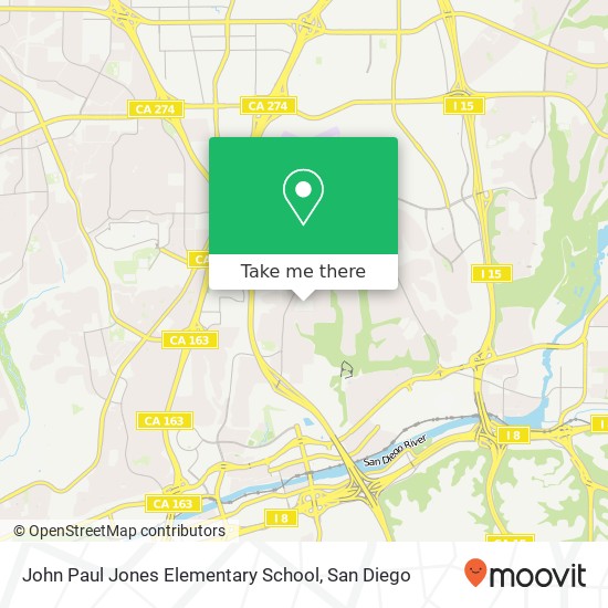 John Paul Jones Elementary School map