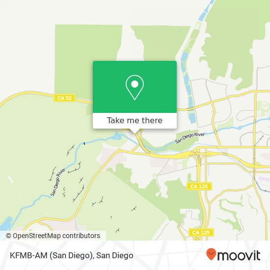 KFMB-AM (San Diego) map