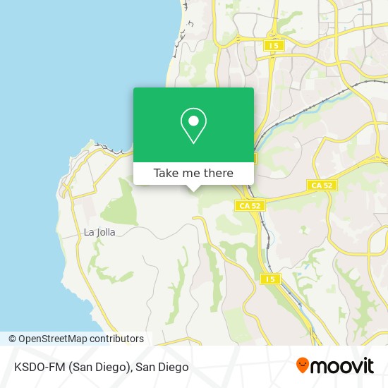 Mapa de KSDO-FM (San Diego)