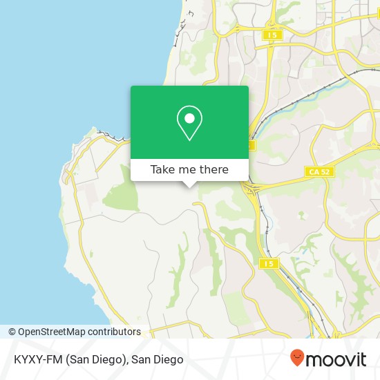 KYXY-FM (San Diego) map