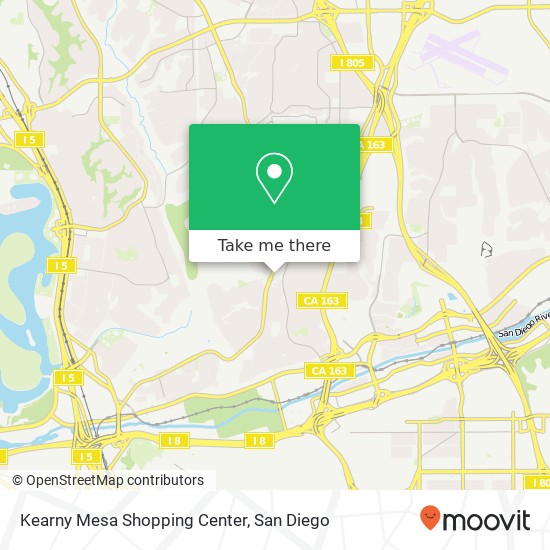 Mapa de Kearny Mesa Shopping Center
