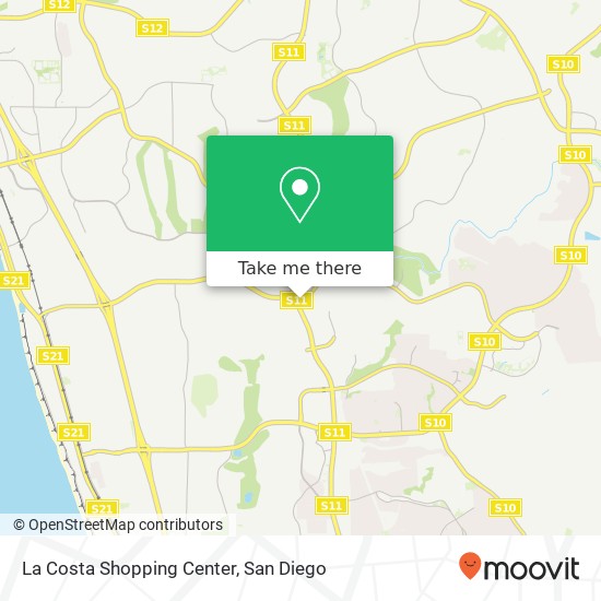 La Costa Shopping Center map