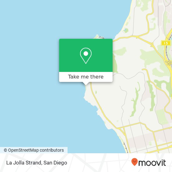 La Jolla Strand map