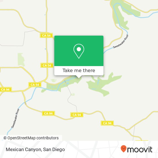 Mapa de Mexican Canyon