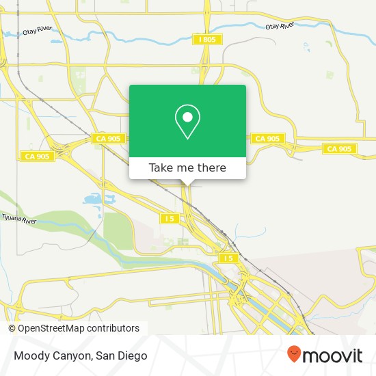 Mapa de Moody Canyon