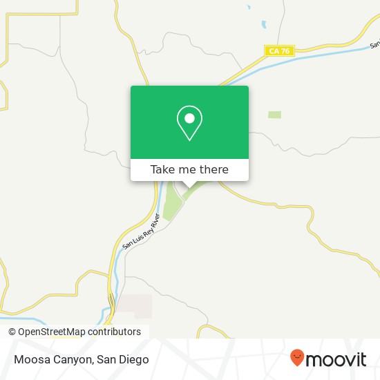 Moosa Canyon map