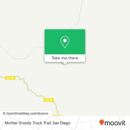 Mother Grundy Truck Trail map
