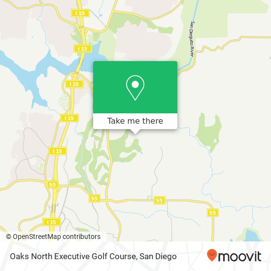 Oaks North Executive Golf Course map