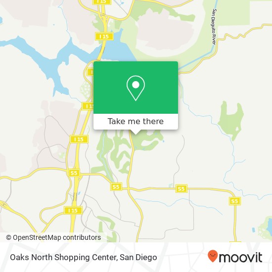 Mapa de Oaks North Shopping Center