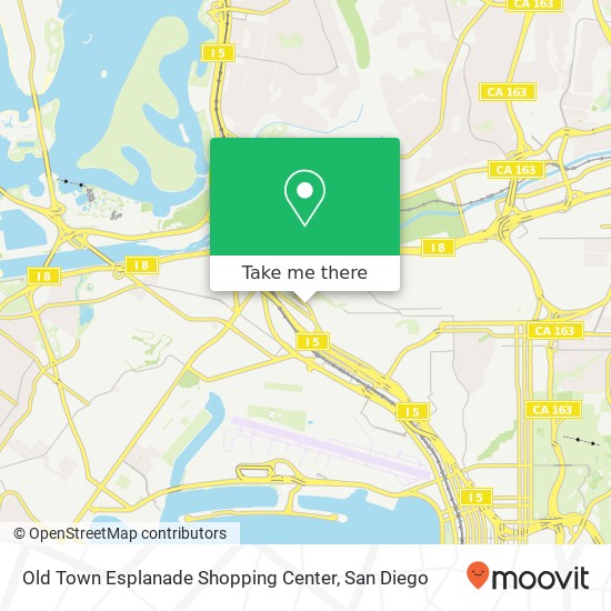 Mapa de Old Town Esplanade Shopping Center