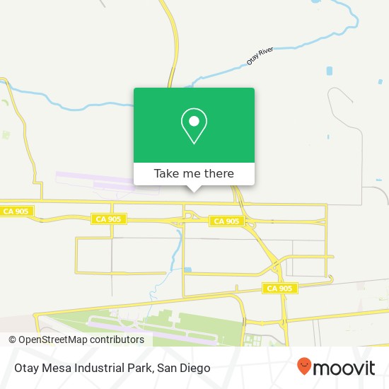 Mapa de Otay Mesa Industrial Park