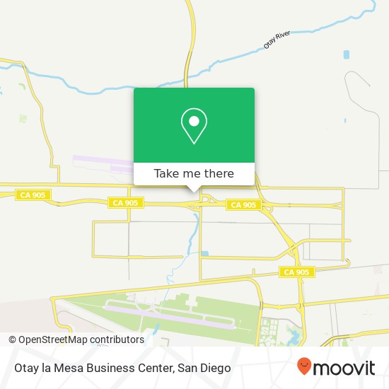 Mapa de Otay la Mesa Business Center
