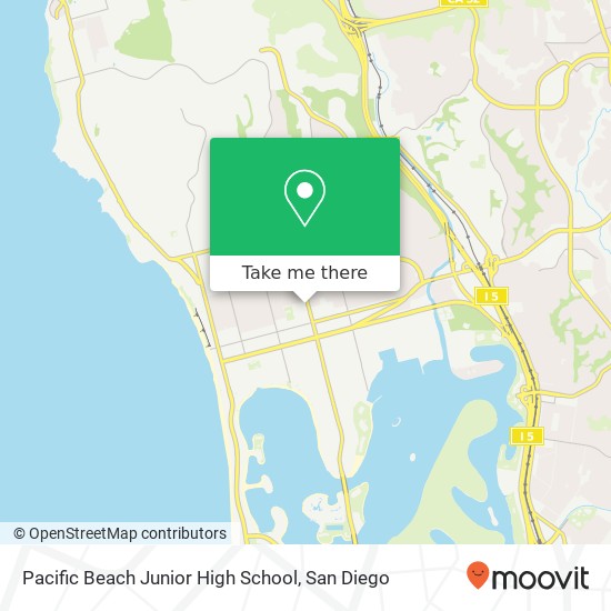 Pacific Beach Junior High School map