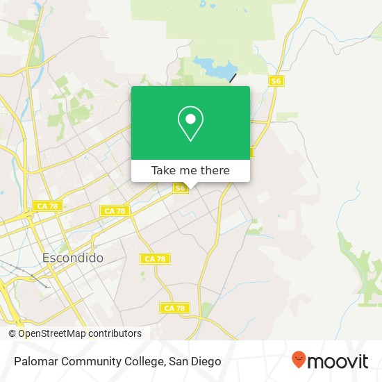 Mapa de Palomar Community College