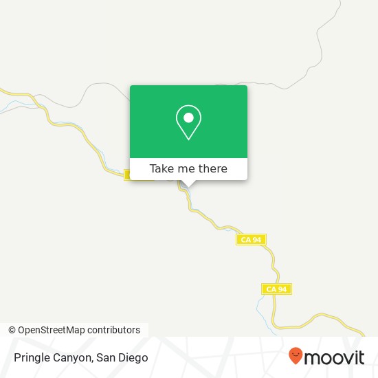 Pringle Canyon map