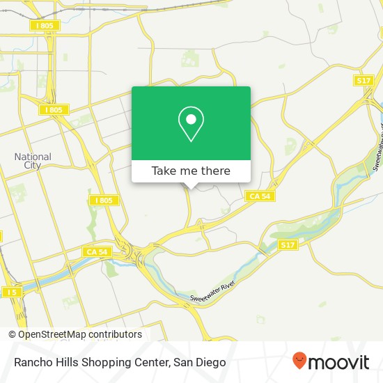 Mapa de Rancho Hills Shopping Center