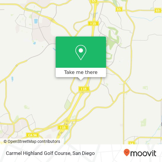 Carmel Highland Golf Course map