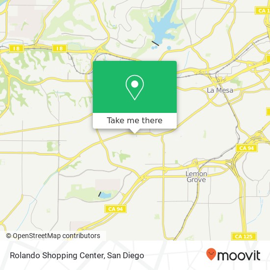 Rolando Shopping Center map