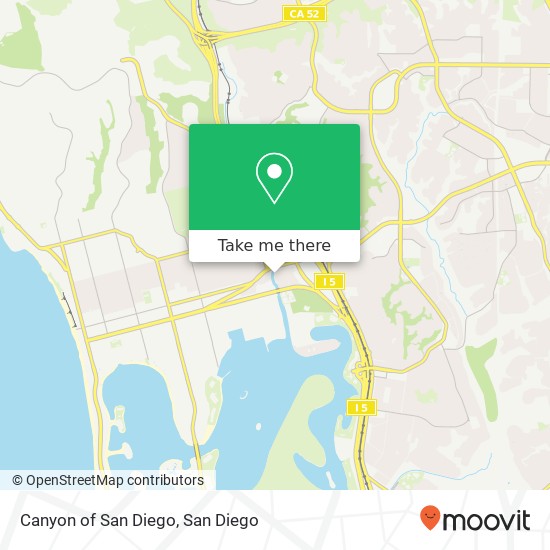 Canyon of San Diego map