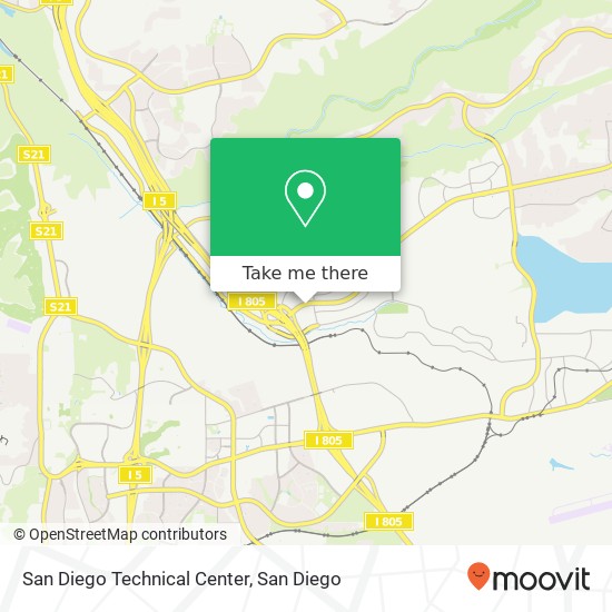 Mapa de San Diego Technical Center