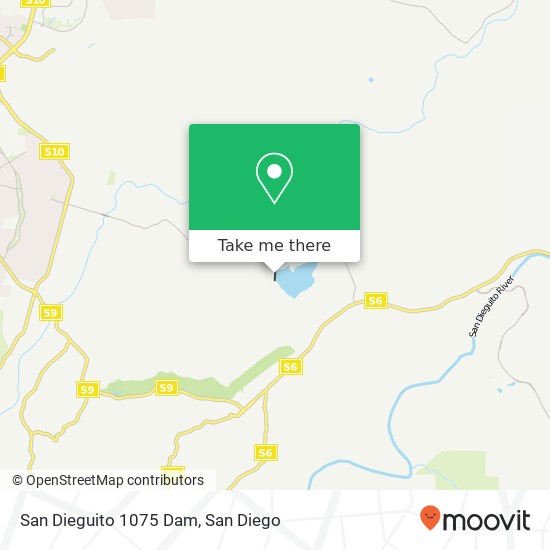 San Dieguito 1075 Dam map