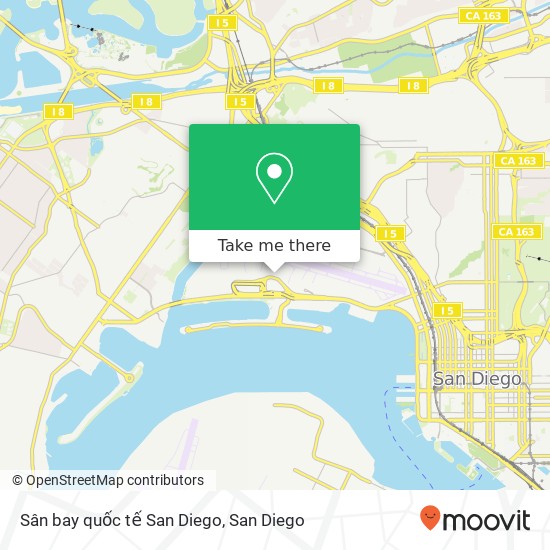 Mapa de Sân bay quốc tế San Diego