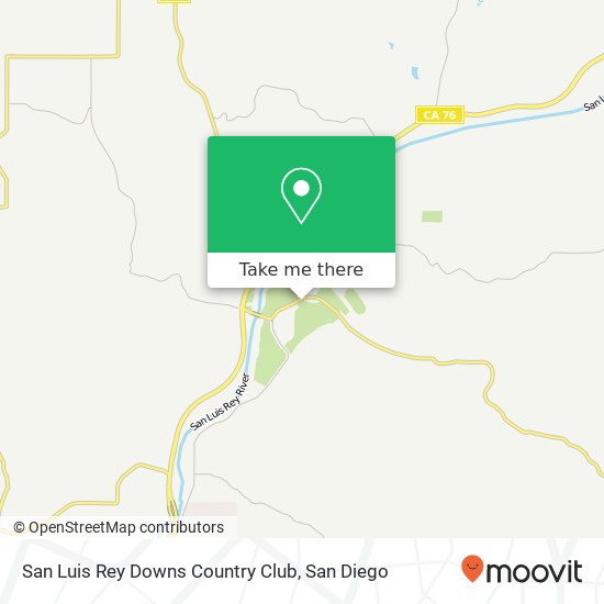 San Luis Rey Downs Country Club map
