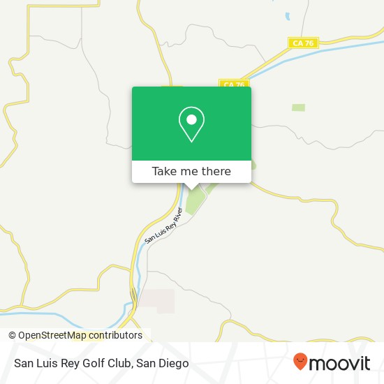 San Luis Rey Golf Club map