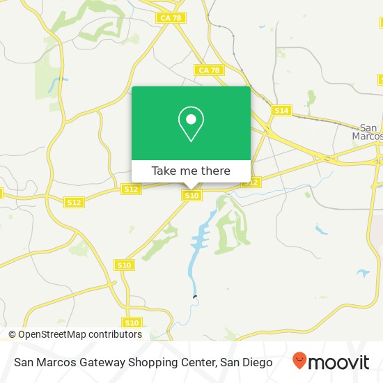 San Marcos Gateway Shopping Center map