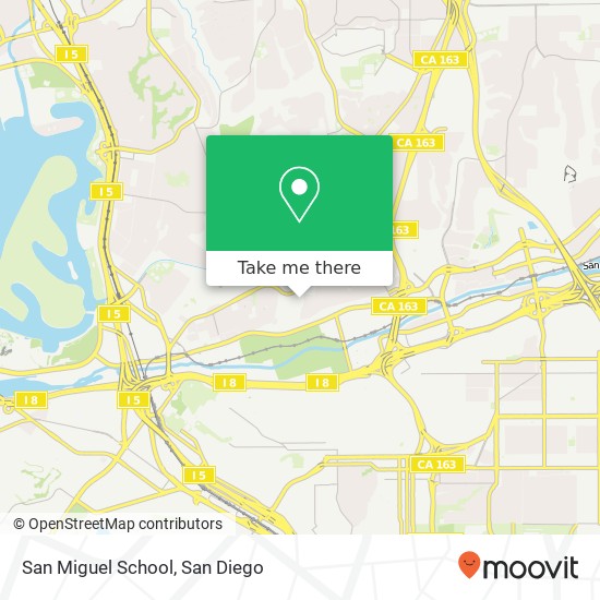 San Miguel School map