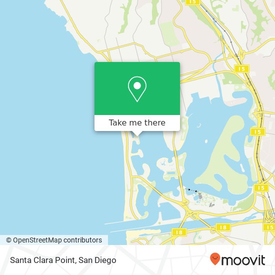 Mapa de Santa Clara Point