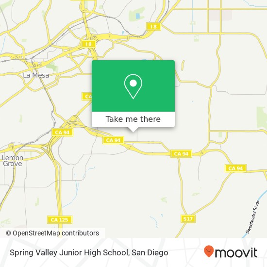 Spring Valley Junior High School map