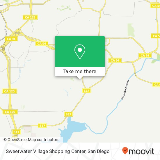 Sweetwater Village Shopping Center map